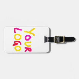 simple minimal add your logo/design here business  luggage tag