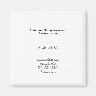 simple minimal add your logo/design here business magnet