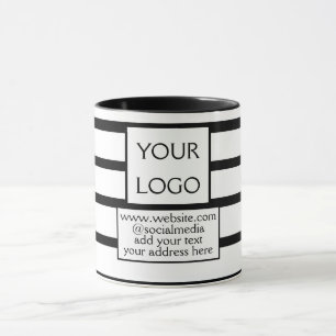 simple minimal add your logo/design here business  mug