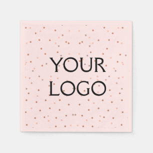 simple minimal add your logo/design here business napkin