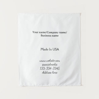 simple minimal add your logo/design here business tapestry