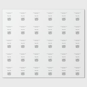 simple minimal add your logo/design here business  wrapping paper