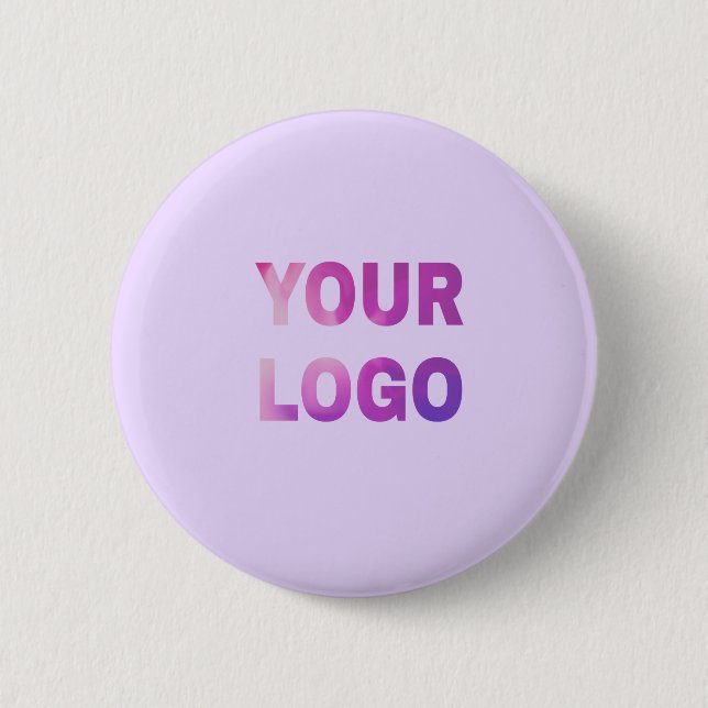 simple minimal add your logo/design here text      2 inch round button (Front)