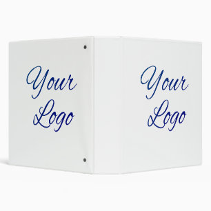 simple minimal add your logo/design here text      binder