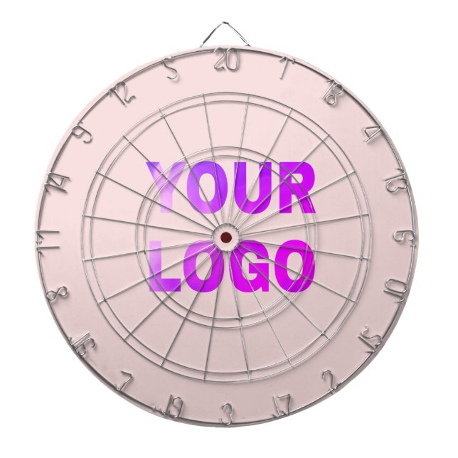 simple minimal add your logo/design here text      dartboard (Front)
