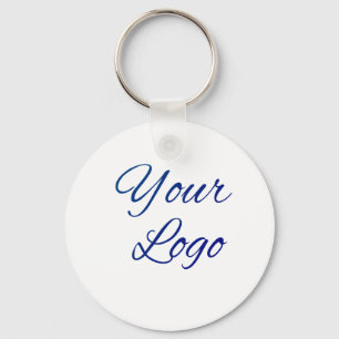 simple minimal add your logo/design here text      keychain