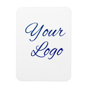 simple minimal add your logo/design here text magnet