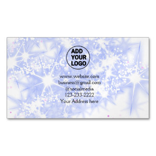 simple minimal add your logo/design here text name 	Magnetic business card