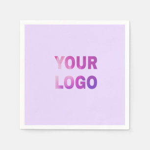 simple minimal add your logo/design here text      napkin