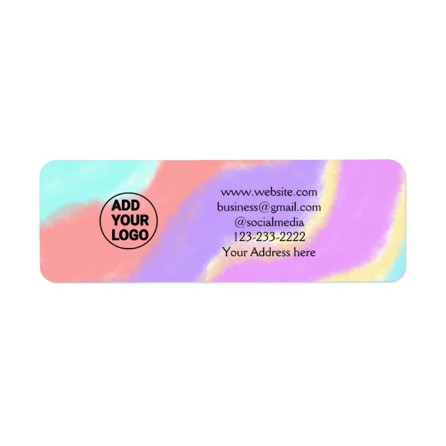 simple minimal add your logo/design here text  pos (Front)