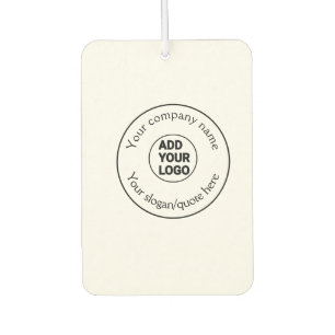 simple minimal add your logo/design here text pos air freshener