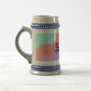 simple minimal add your logo/design here text pos beer stein