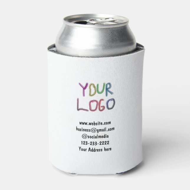 simple minimal add your logo/design here text  pos can cooler (Can Front)