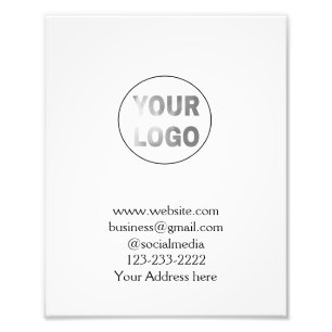 simple minimal add your logo/design here text  pos photo print