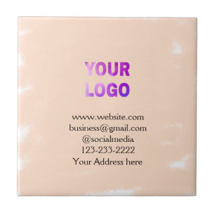 simple minimal add your logo/design here text pos tile
