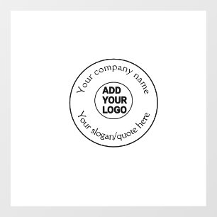 simple minimal add your logo/design here text pos window cling