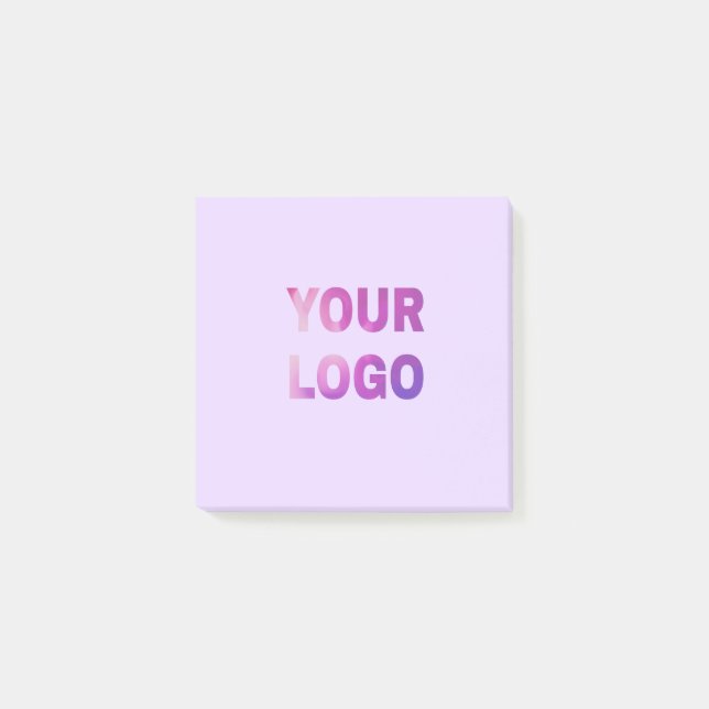 simple minimal add your logo/design here text      post-it notes (Front)