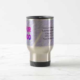 simple minimal add your logo/design here text thr travel mug