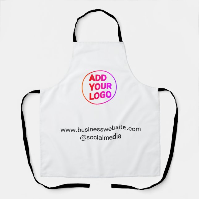 simple minimal add your logo/design watercolor  apron (Front)