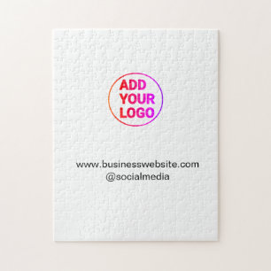 simple minimal add your logo/design watercolor   jigsaw puzzle