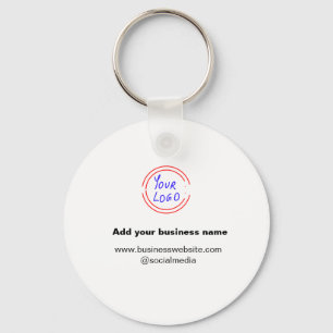simple minimal add your logo/design watercolor keychain