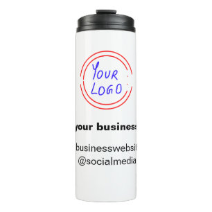 simple minimal add your logo/design watercolor thermal tumbler