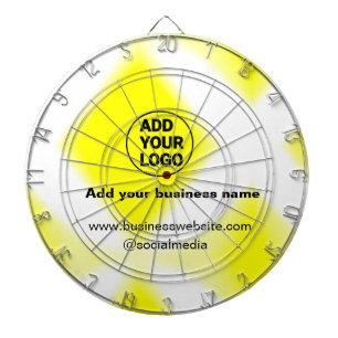 simple minimal add your logo/design yellow add web dartboard