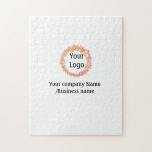 simple minimal add your logo gold website social t jigsaw puzzle