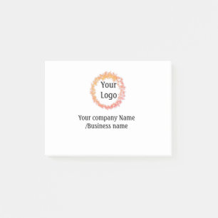 simple minimal add your logo gold website social t post-it notes