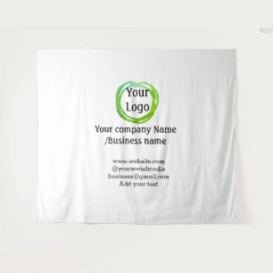 simple minimal add your logo gold website social t tapestry
