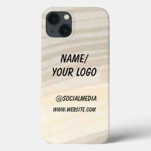 simple minimal add your logo name watercolor  Case