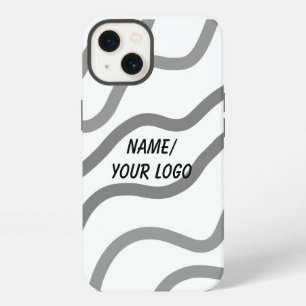 simple minimal add your logo name watercolor  Case