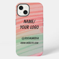 simple minimal add your logo name watercolor 