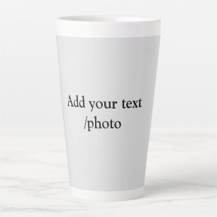 simple minimal add your logo text details coffee latte mug