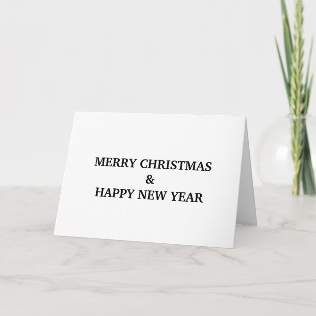 Simple minimal add your logo text name card (Front)