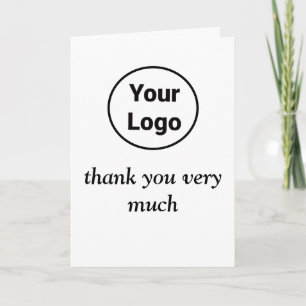 Simple minimal add your logo text name card