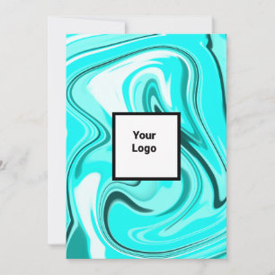 Simple minimal add your logo text name invitation