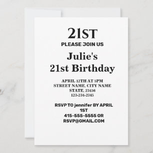 Simple minimal add your logo text name invitation