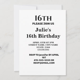 Simple minimal add your logo text name invitation