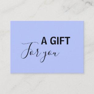 simple minimal add your name address text discount card