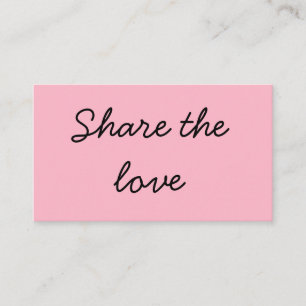 SIMPLE MINIMAL add your name address text share  R Referral Card