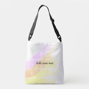 simple minimal add your name bridesmaid wedding crossbody bag
