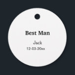 SIMPLE MINIMAL add your name custom best man Favour Tags<br><div class="desc">design</div>