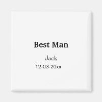 SIMPLE MINIMAL add your name custom best man