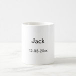 SIMPLE MINIMAL add your name custom groomsman  Coffee Mug<br><div class="desc">design</div>