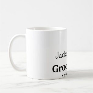 SIMPLE MINIMAL add your name custom groomsman Coffee Mug
