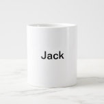 SIMPLE MINIMAL add your name custom groomsman  Large Coffee Mug<br><div class="desc">design</div>