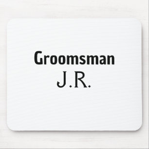 SIMPLE MINIMAL add your name custom groomsman Mouse Pad