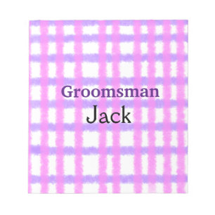 SIMPLE MINIMAL add your name custom groomsman name Notepad