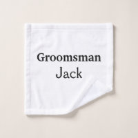 SIMPLE MINIMAL add your name custom groomsman   